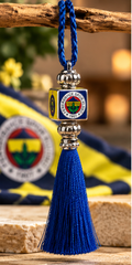 Fenerbahçe Auto-Spiegelanhänger mit Quaste und Aufhängeschlaufe