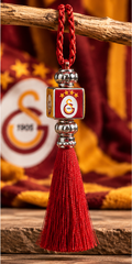 Galatasaray Auto-Spiegelanhänger mit Quaste und Aufhängeschlaufe