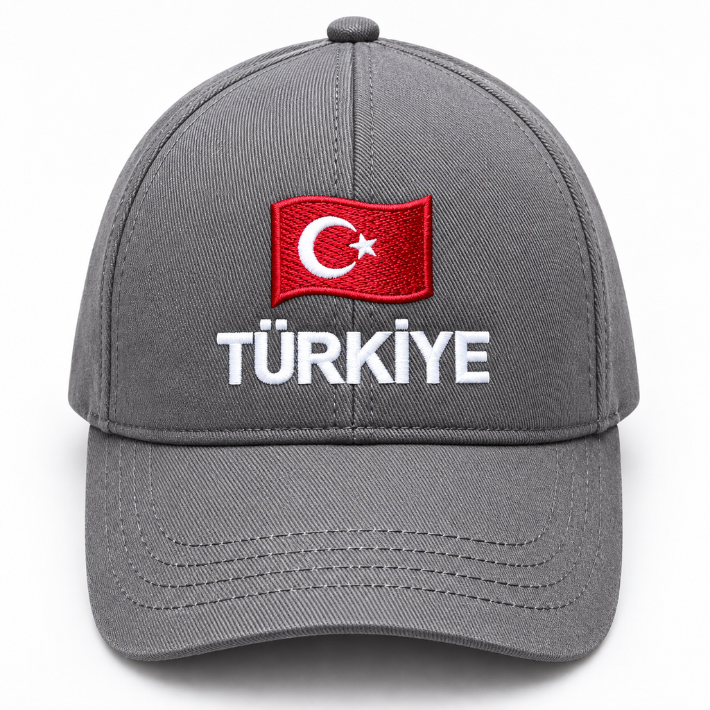 Türkiye Cappy Grau Vorderseite