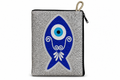 Mini-Tasche mit blauem Nazar-Fisch
