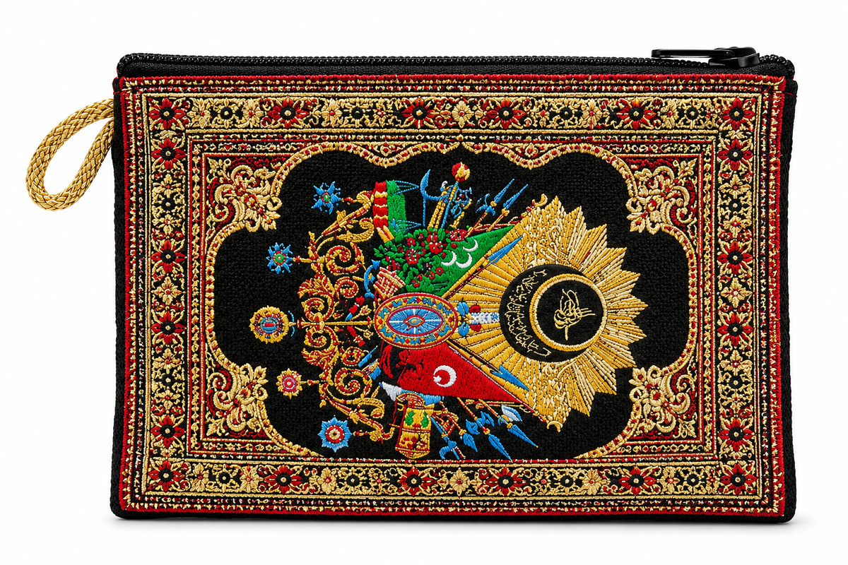 Mini-Tasche mit farbigem osmanischem Motiv