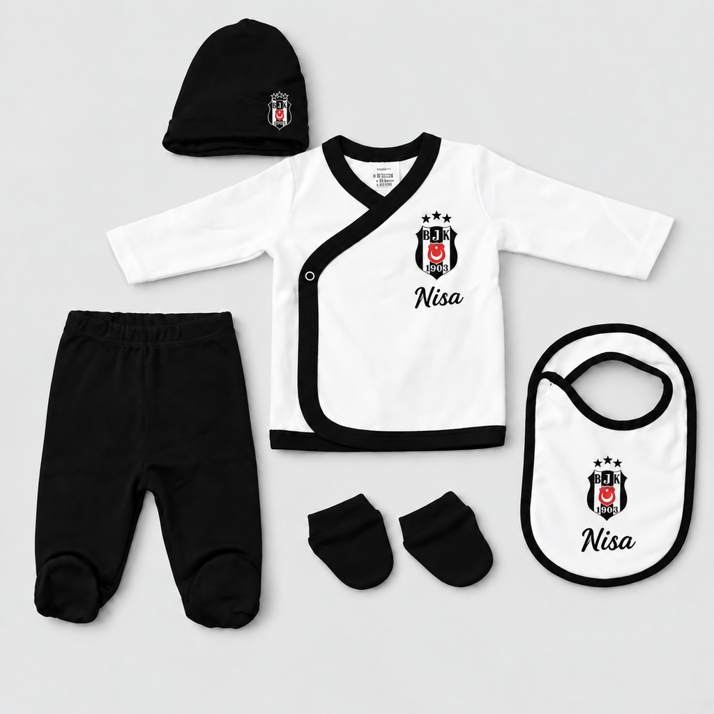 Baby Set Beşiktaş – Beispiel mit Wunschnamen