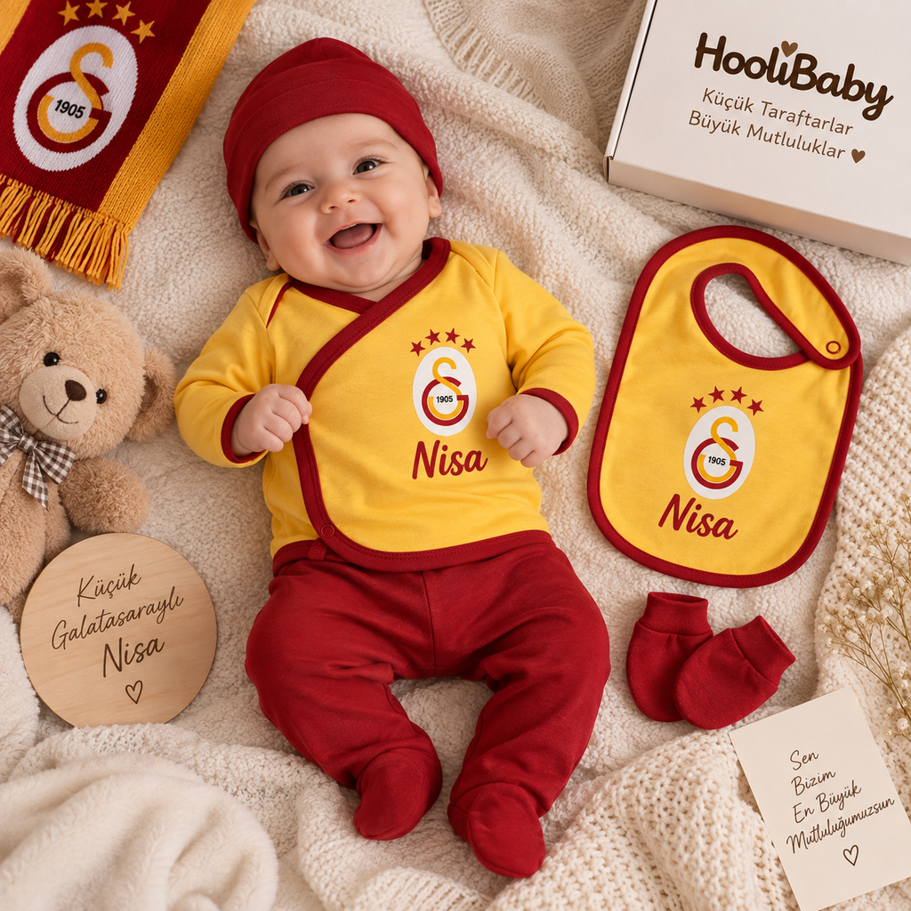 Baby Set Galatasaray – getragen, Personalisierungsbeispiel