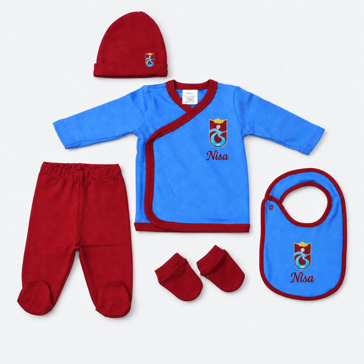 Baby Set Trabzonspor – Beispiel mit Wunschnamen