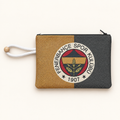 Fenerbahçe Tasche – Gelb-Dunkelblau mit Reißverschluss und Handgelenkschlaufe
